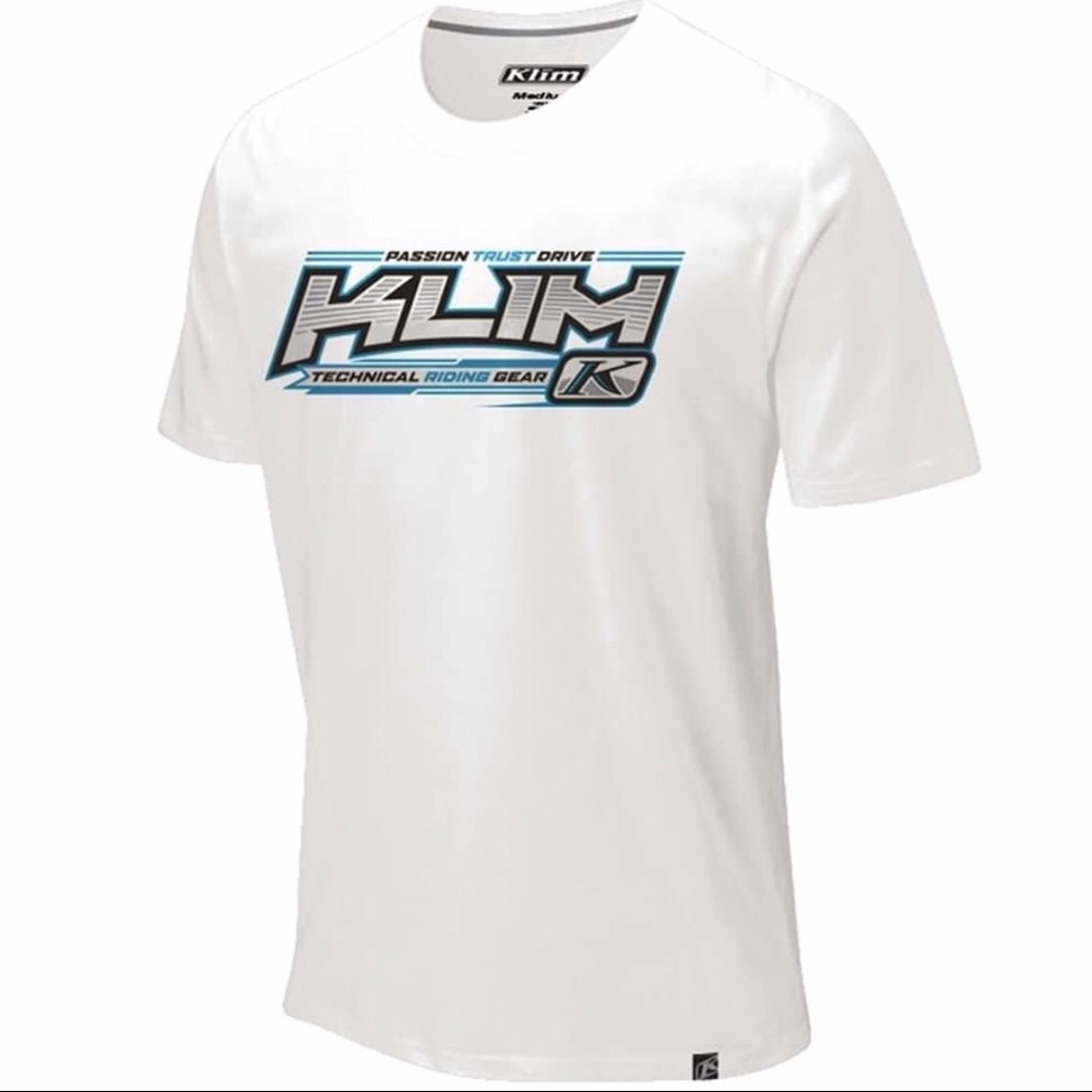 KLIM SS horizon graphic tee in white